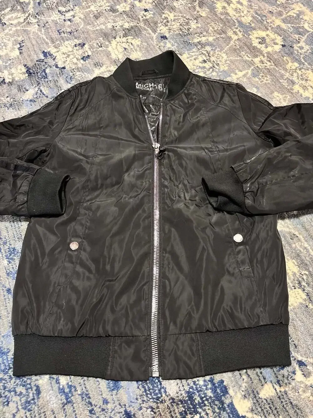 Michael Kors Bomber Jacket Size S Black